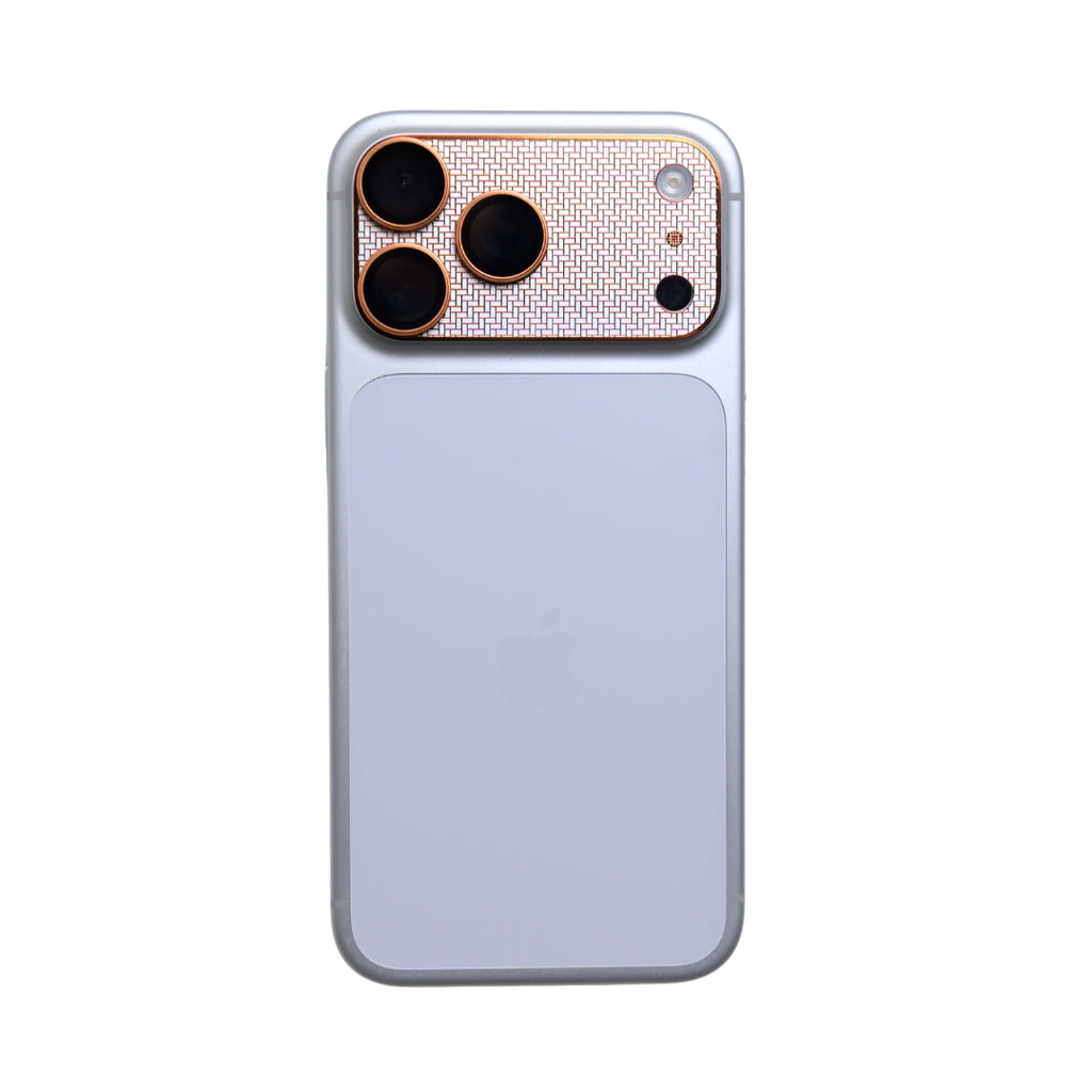 Protector 2 en 1 para Cámara iPhone 17 Pro Max Naranja