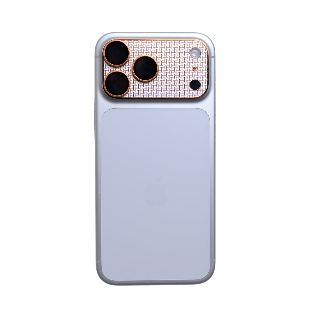 Protector 2 en 1 para Cámara iPhone 17 Pro Max Naranja