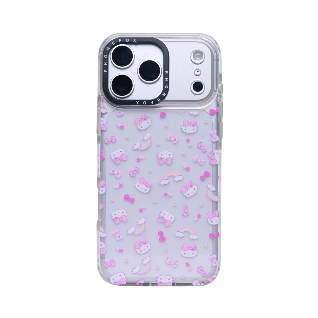 Case Diseño Hello Kitty Arcoiris