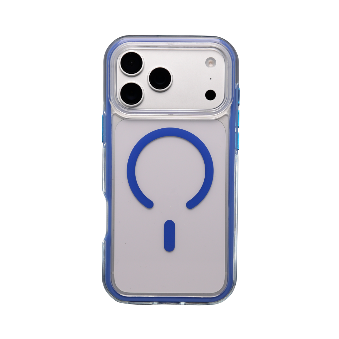 360° Clear Case Blanco Azul